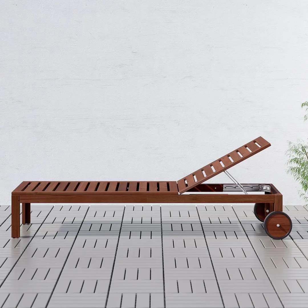 Шезлонг Ikea Applaro (Коричневая Морилка) - 5