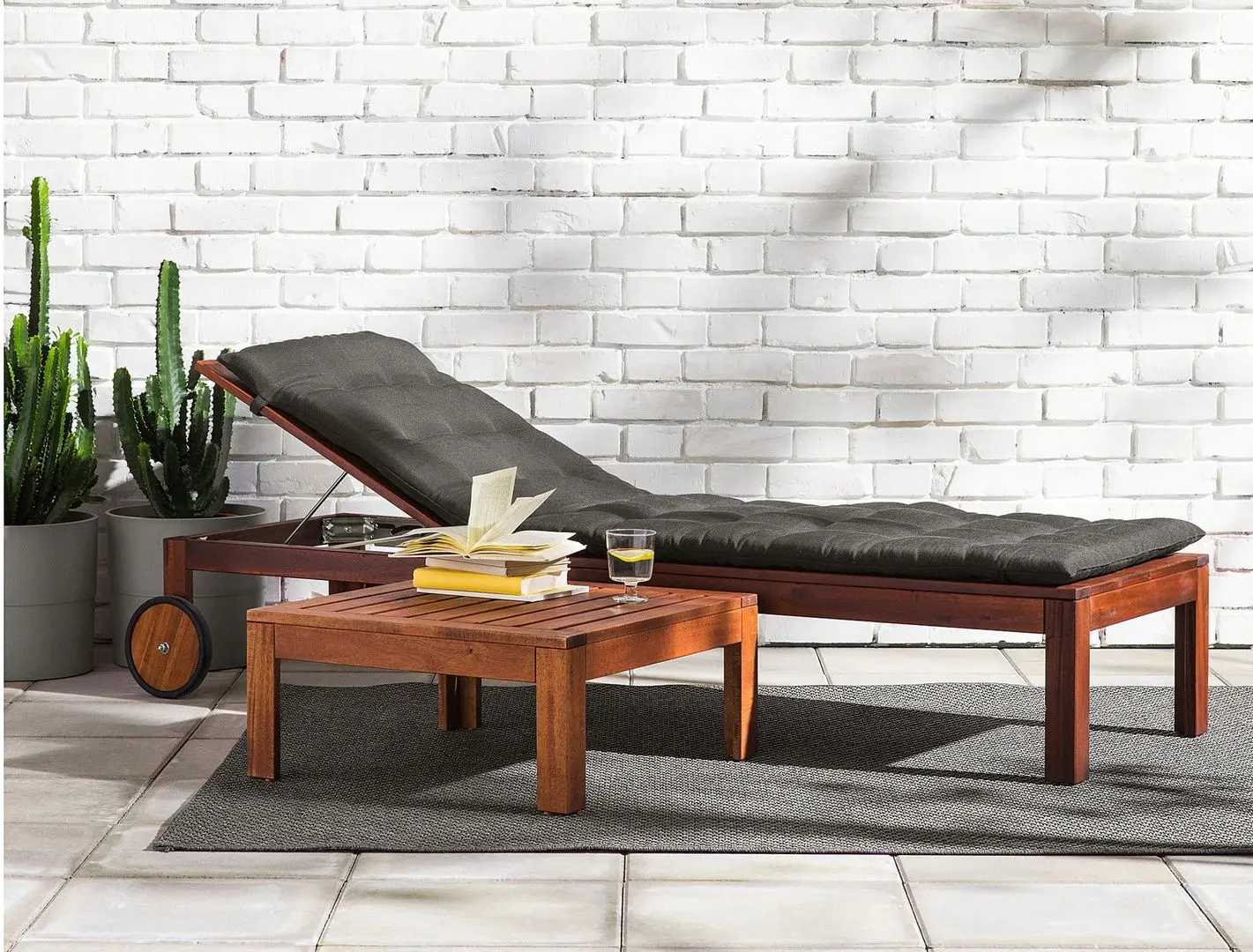 Шезлонг Ikea Applaro (Коричневая Морилка) - 6