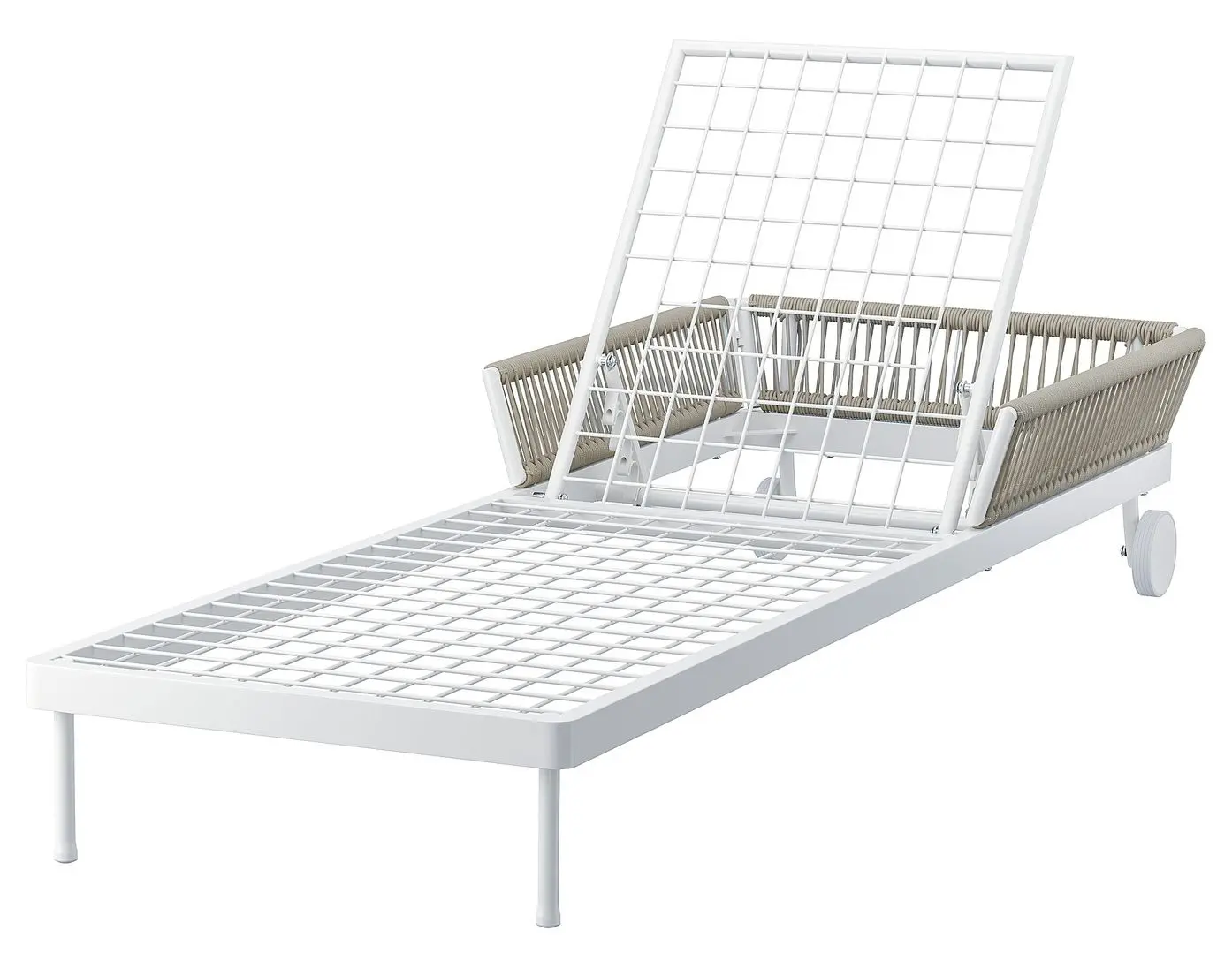 Шезлонг Ikea Segeron (Белый/Бежевый)