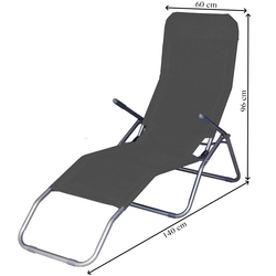 Sezlong ST Leisure Equipment Jamaica 802602 (Dark Grey) Thumb