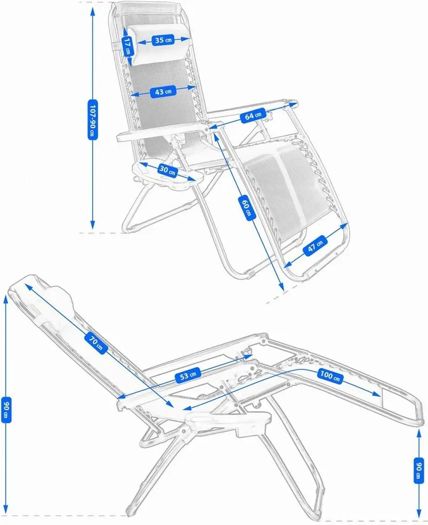 Sezlong Jumi OM-282025 (Black)