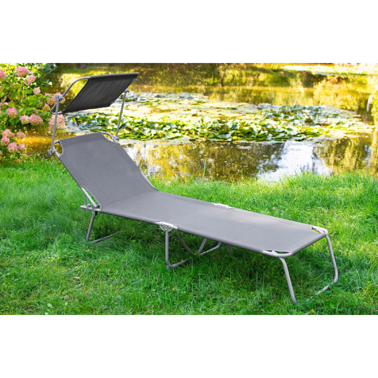 Шезлонг Jumi OM-282124 (Grey)