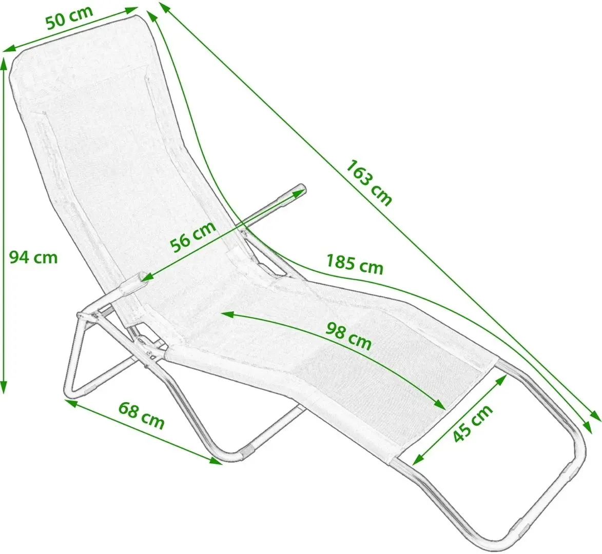 Sezlong Jumi OM-719262 (Green)