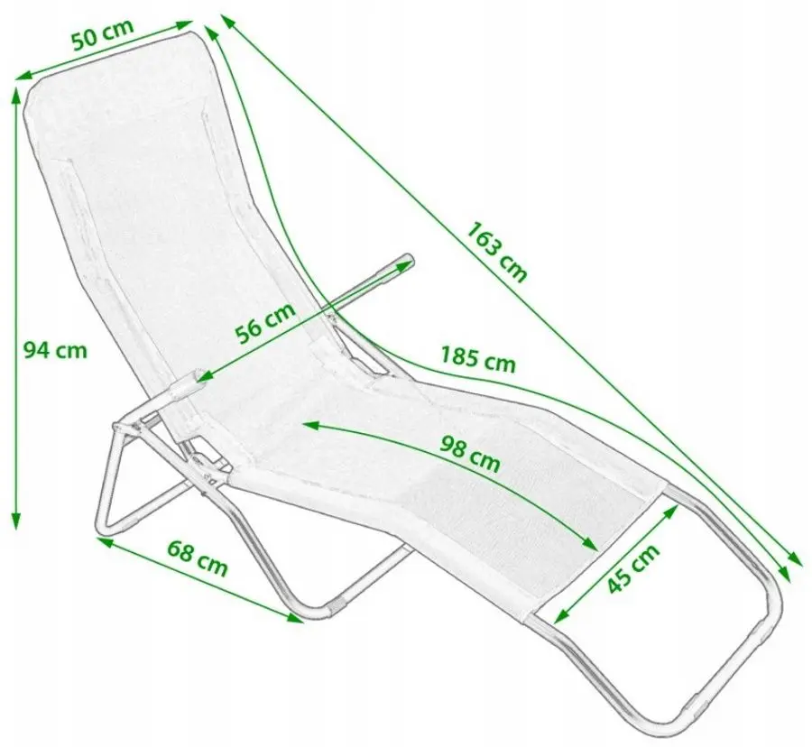 Sezlong Jumi OM-719293 (Grey)