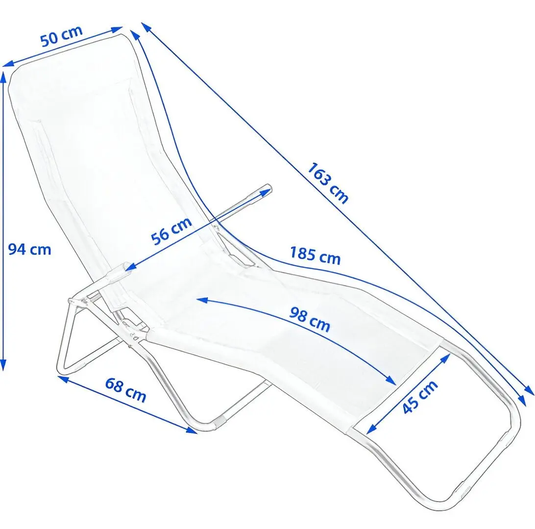 Sezlong Jumi Sloth OM-719279 (Blue/Grey)