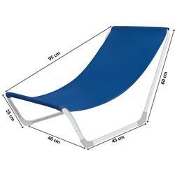 Sezlong Malatec 23563 (Blue/White) Thumb