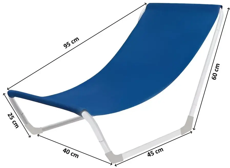 Sezlong Malatec 23563 (Blue/White)