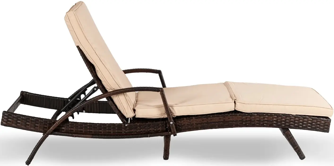 Шезлонг Mebel Elite Feliz (Brown/Beige) - 3