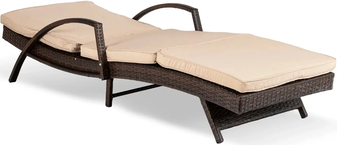 Шезлонг Mebel Elite Feliz (Brown/Beige) - 4