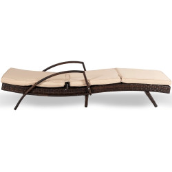Шезлонг Mebel Elite Feliz (Brown/Beige) Thumb