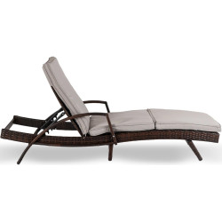 Шезлонг Mebel Elite Feliz (Brown/Grey) Thumb