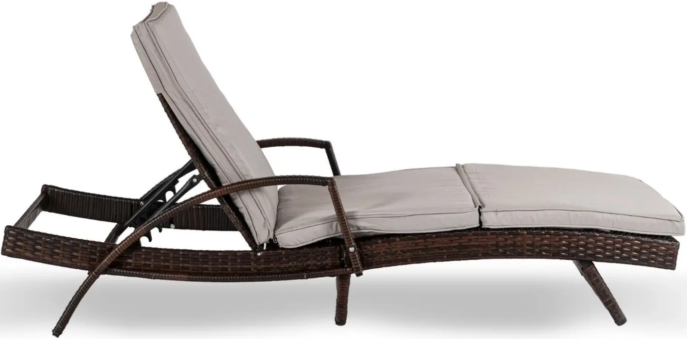Шезлонг Mebel Elite Feliz (Brown/Grey) - 3