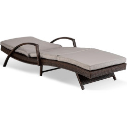 Шезлонг Mebel Elite Feliz (Brown/Grey) Thumb