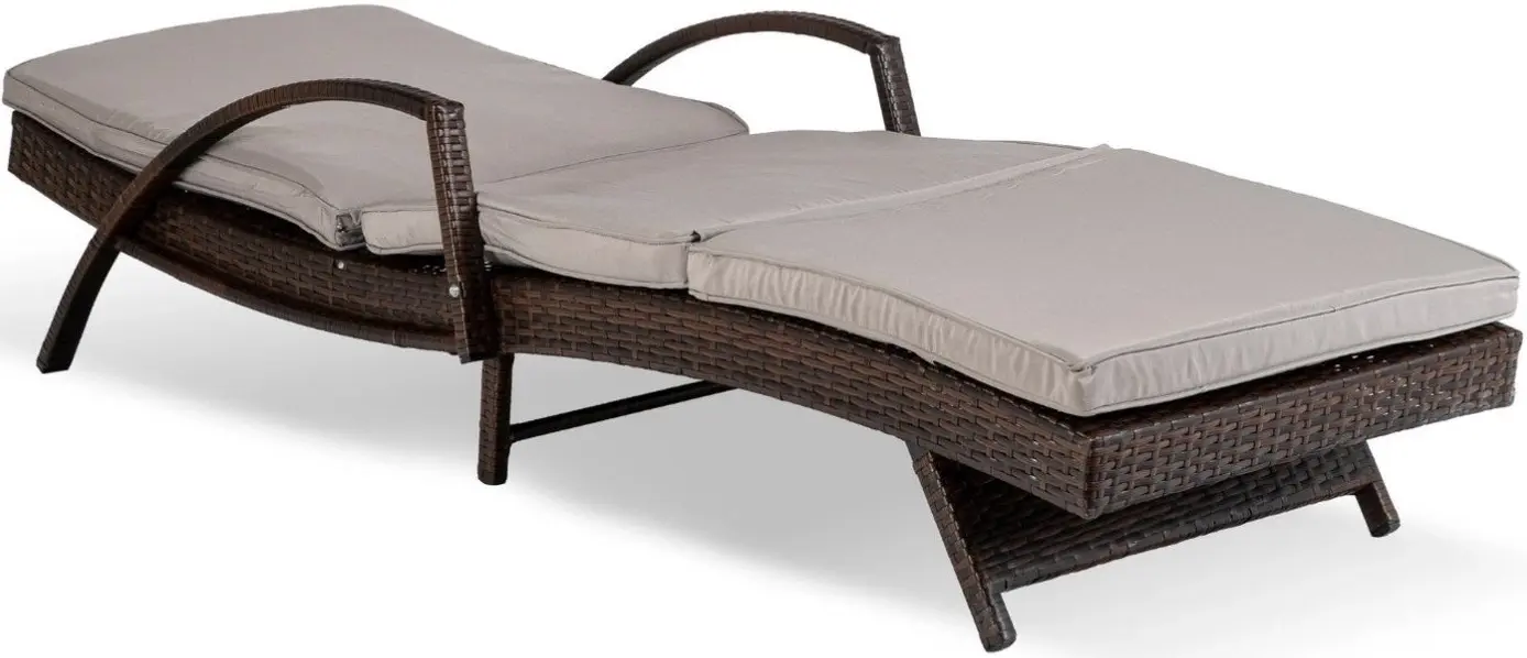 Шезлонг Mebel Elite Feliz (Brown/Grey) - 4
