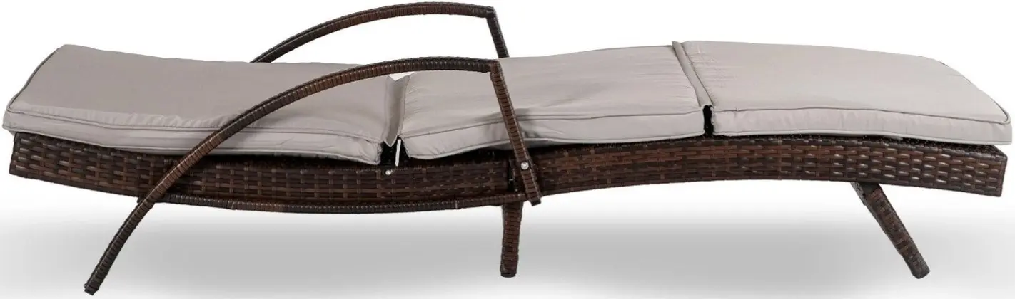 Шезлонг Mebel Elite Feliz (Brown/Grey) - 5