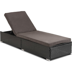 Шезлонг Mebel Elite Largo (Brown/Black) Thumb