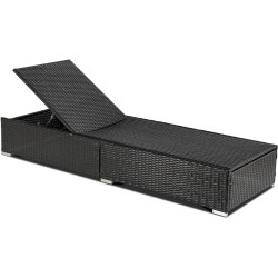 Шезлонг Mebel Elite Largo (Brown/Black) Thumb