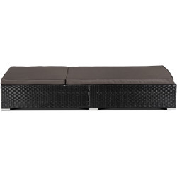 Шезлонг Mebel Elite Largo (Brown/Black) Thumb