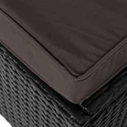 Шезлонг Mebel Elite Largo (Brown/Black) Thumb