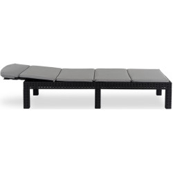 Шезлонг Mebel Elite Luizjana (Black/Grey) Thumb