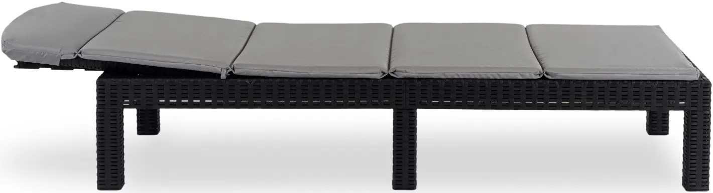 Шезлонг Mebel Elite Luizjana (Black/Grey) - 4