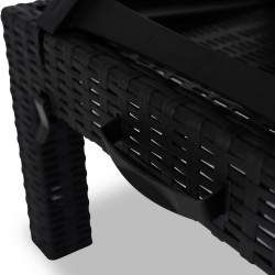 Шезлонг Mebel Elite Luizjana (Black/Grey) Thumb