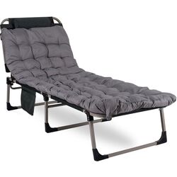 Шезлонг Mebel Elite Venus (Grey/Black) Thumb