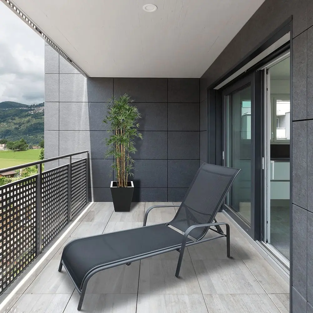 Sezlong Mobhaus Atreo (Black/Gray)