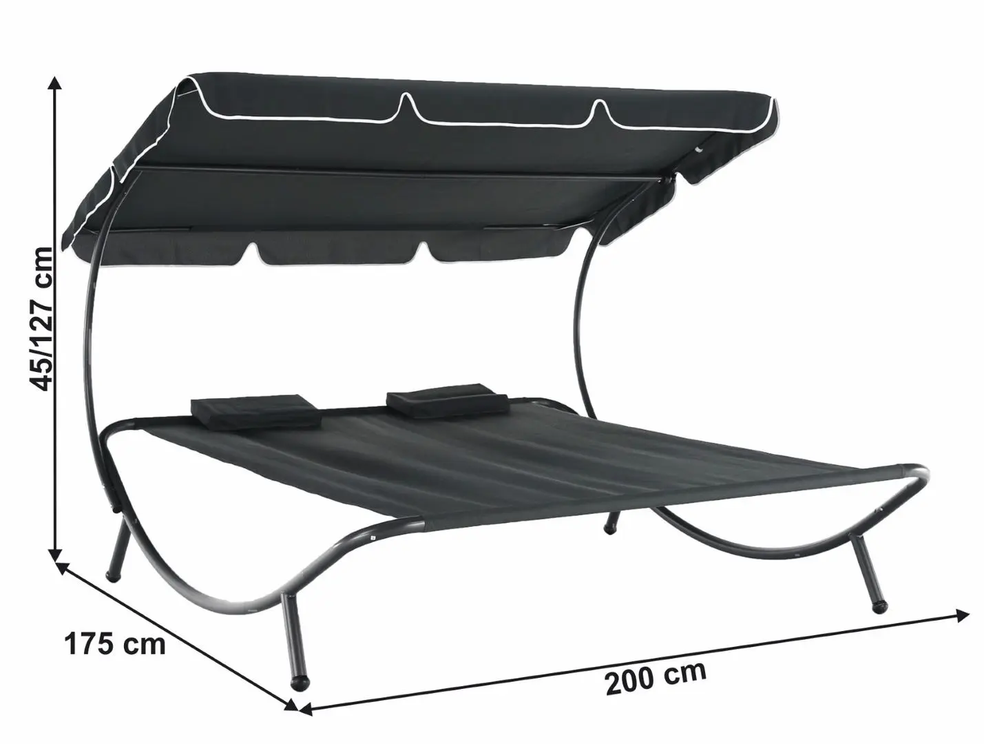 Шезлонг с тентом Mobhaus Multina (Gray)