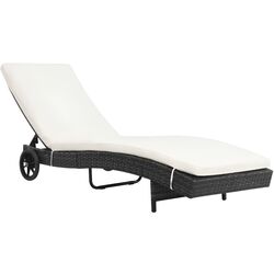 Șezlong VidaXL 44454 (Black/White) Thumb