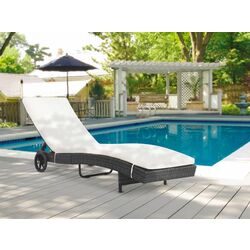 Șezlong VidaXL 44454 (Black/White)