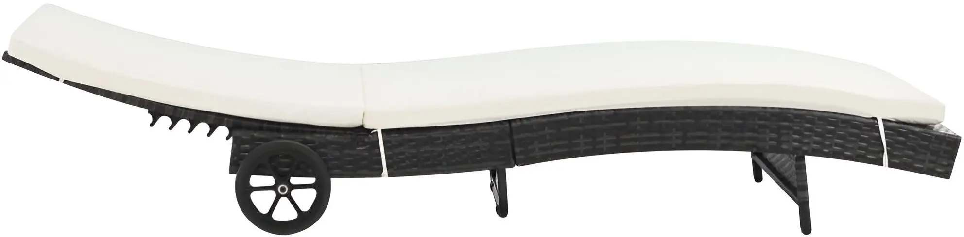 Șezlong VidaXL 44454 (Black/White)