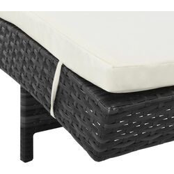 Șezlong VidaXL 44454 (Black/White) Thumb