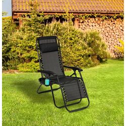 Шезлонг Modern Home KJF010CZ (Black)