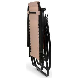 Sezlong Modern Home Zero Gravity ZRL009 (Beige/Black) Thumb