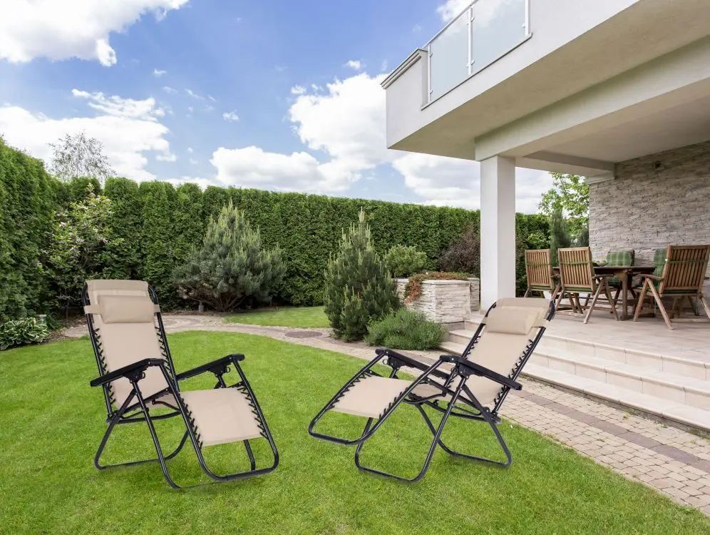 Sezlong Modern Home Zero Gravity ZRL009 (Beige/Black)