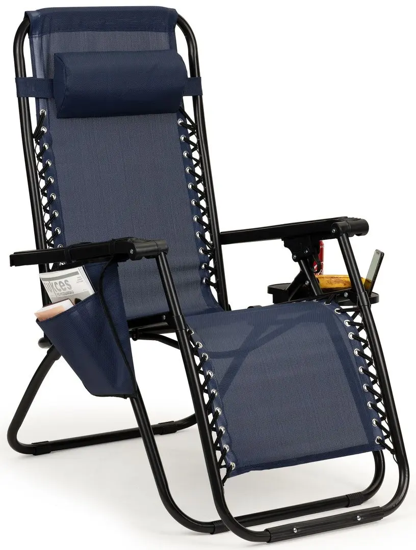 Sezlong Modern Home Zero Gravity ZRL009 (Dark Blue/Black)