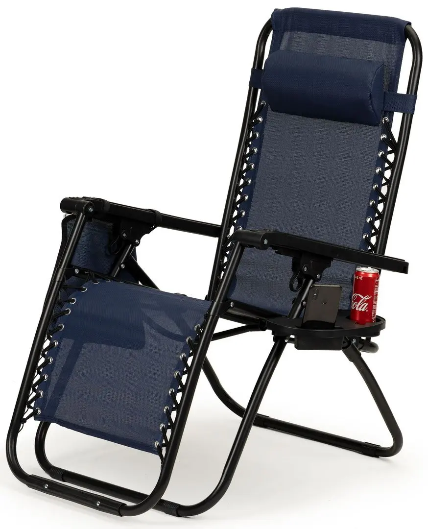 Sezlong Modern Home Zero Gravity ZRL009 (Dark Blue/Black)