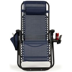 Sezlong Modern Home Zero Gravity ZRL009 (Dark Blue/Black) Thumb