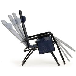 Sezlong Modern Home Zero Gravity ZRL009 (Dark Blue/Black) Thumb