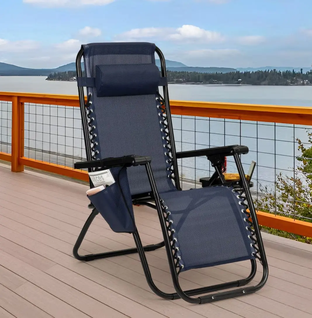 Sezlong Modern Home Zero Gravity ZRL009 (Dark Blue/Black)