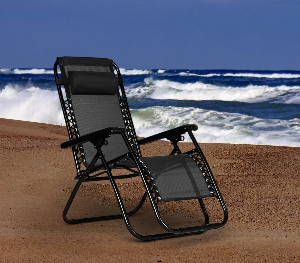 Шезлонг Modern Home ZRL009 (Black)