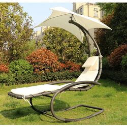 Sezlong cu copertina Modern Home PH158A (Beige)