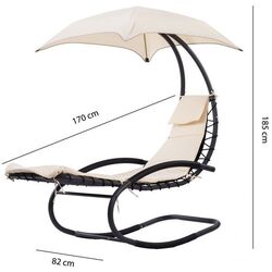 Sezlong cu copertina Modern Home PH158A (Beige) Thumb