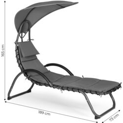 Sezlong cu copertina Modern Home PH158C (Grey) Thumb