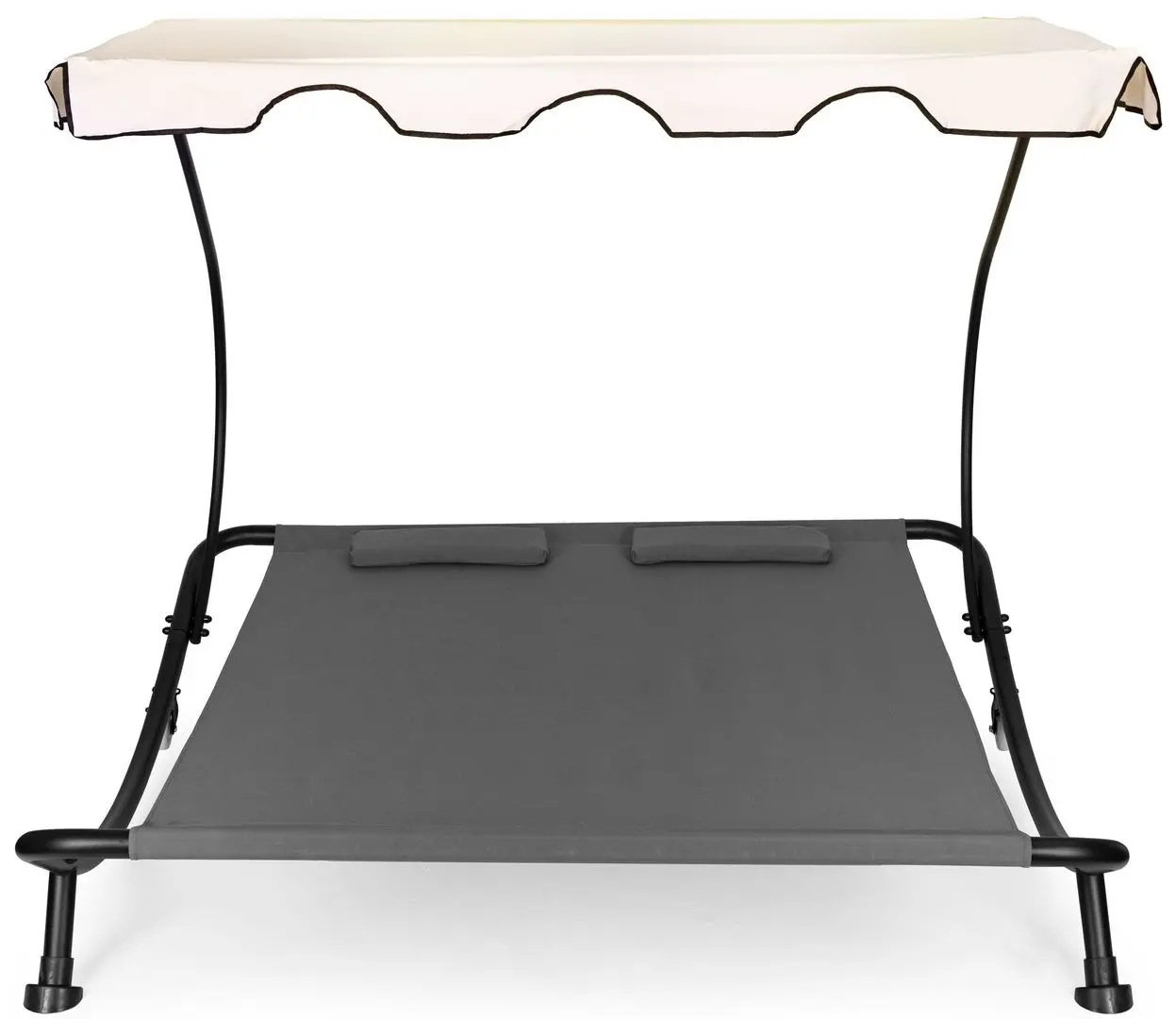 Шезлонг с тентом Modern Home SN-L0022B (Grey/Black/Beige) - 6