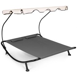 Шезлонг с тентом Modern Home SN-L0022B (Grey/Black/Beige) Thumb