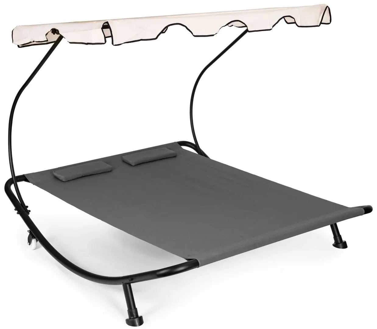 Шезлонг с тентом Modern Home SN-L0022B (Grey/Black/Beige) - 7