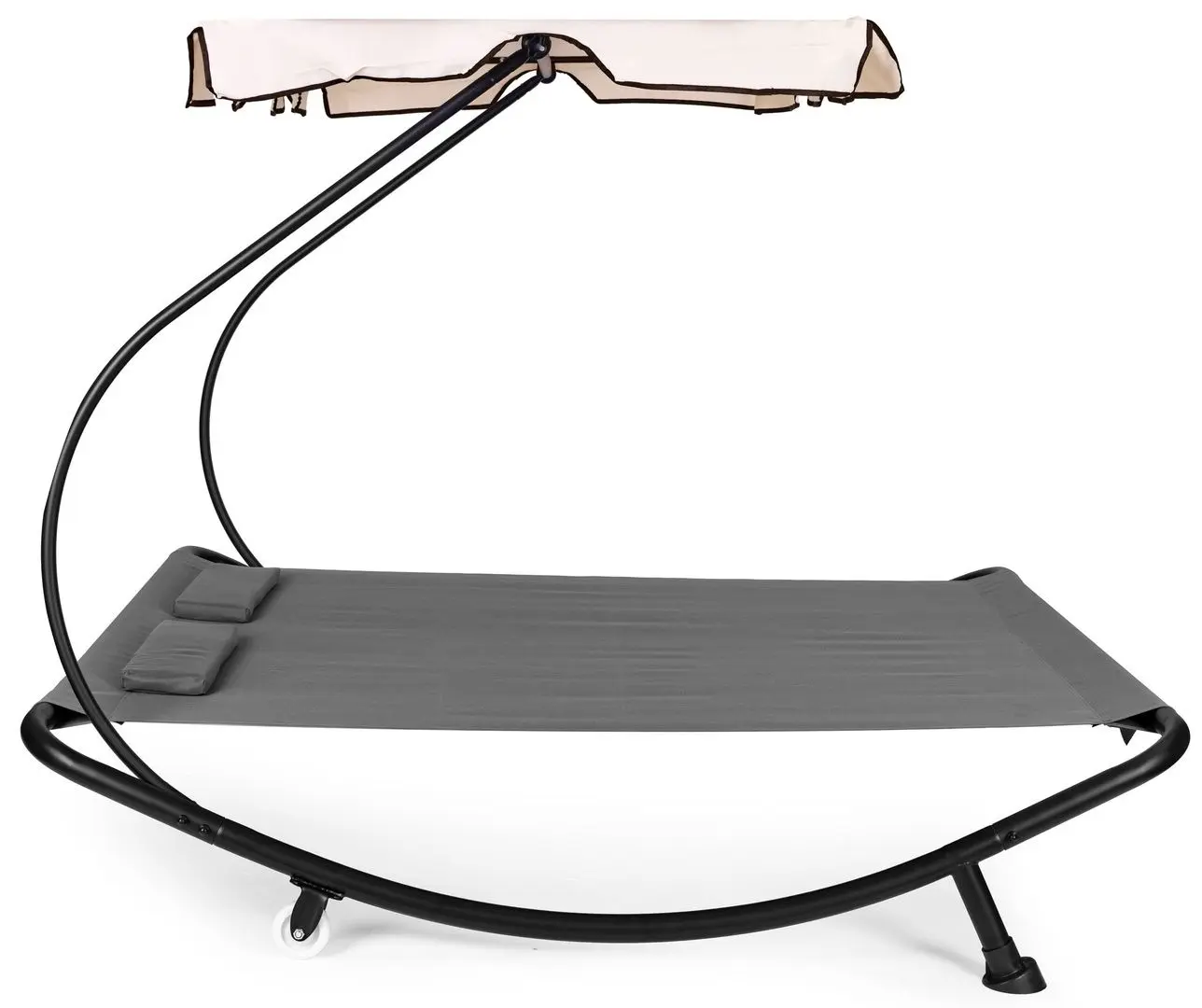 Шезлонг с тентом Modern Home SN-L0022B (Grey/Black/Beige) - 8