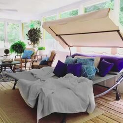 Шезлонг с тентом Modern Home SN-L0022B (Grey/Black/Beige) Thumb